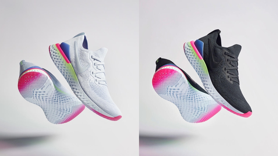 8-bit Epic React Flyknit 2 fashion flyknit nike Pixel Sneaker รองเท้าวิ่ง สนีกเกอร์ แฟชั่น