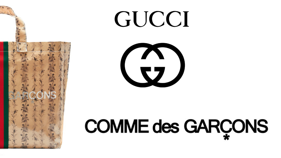 CDG Collaboration Comme des Garçons fashion gucci Tote Bag กระเป๋า กุชชี่ แฟชั่น