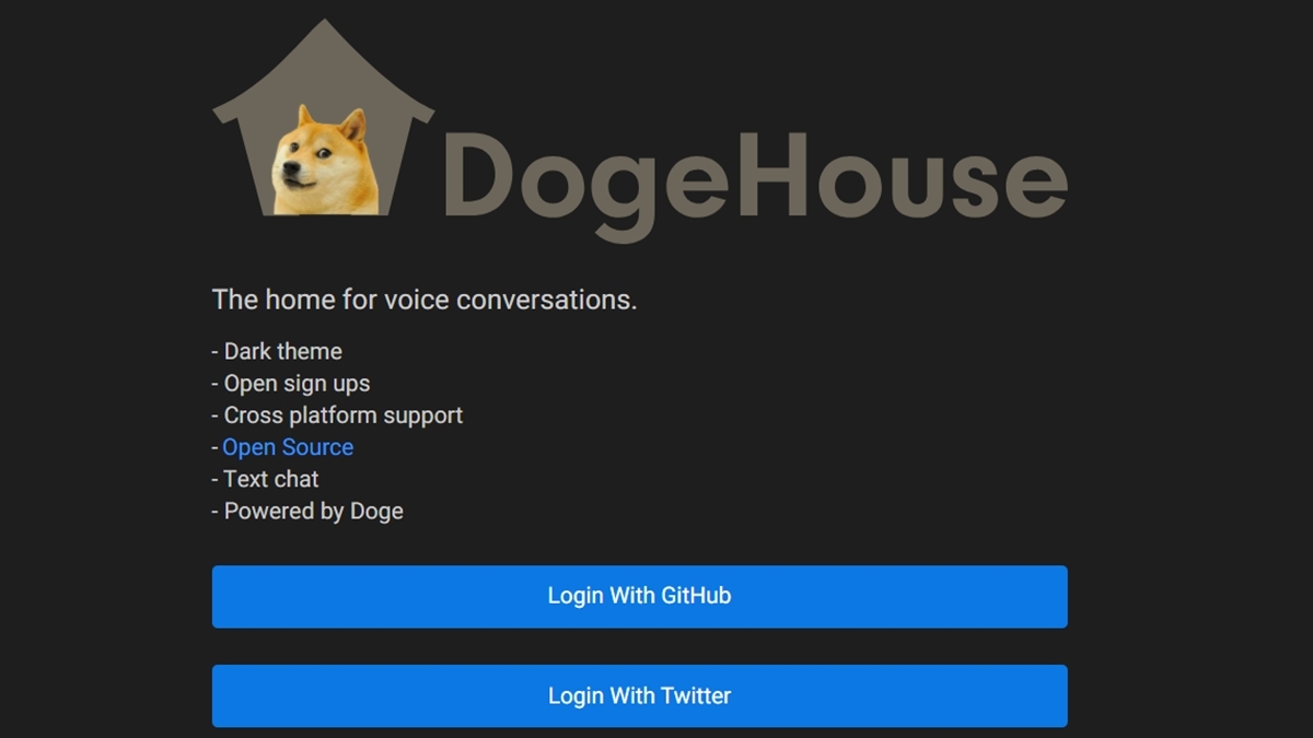 Clubhouse Dogehouse แอปพลิเคชัน