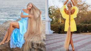ราพันเซลในชีวิตจริง Alena Kravchenko นางแบบสาว ที่ไม่ตัดผมมา30ปี ผมยาว2เมตร