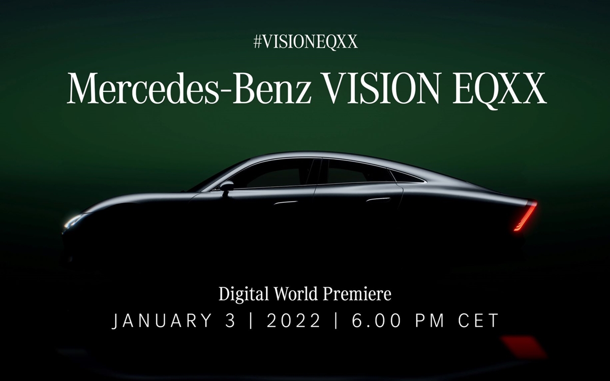 Mercedes-Benz VISION EQXX ภาพทีเซอร์ รถใหม่ เมอร์เซเดส-เบนซ์