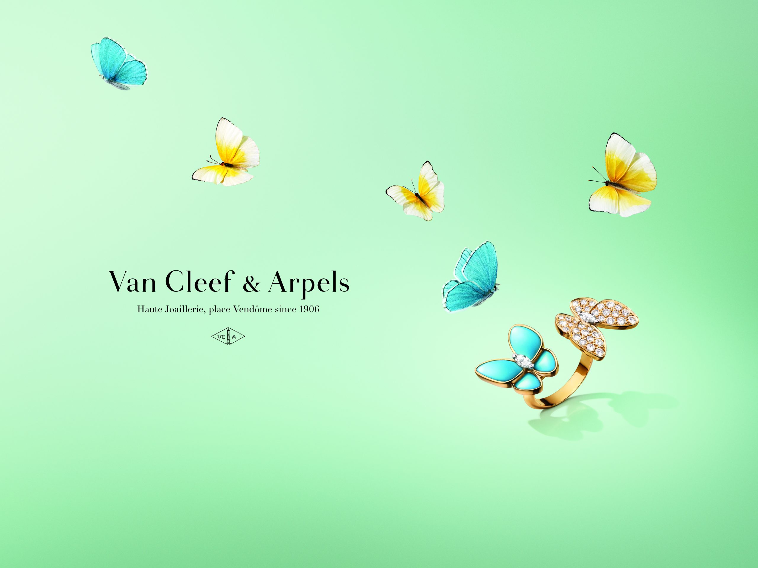 Two Butterfly VAN CLEEF & ARPELS ผีเสื้อ เครื่องประดับ