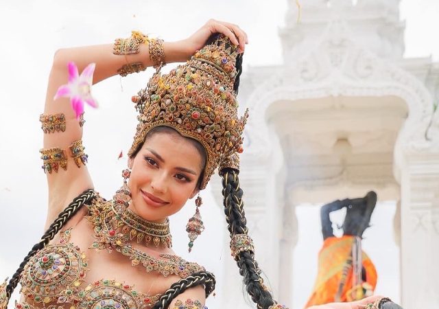 Miss Universe Thailand 2023 พระแม่ธรณีบีบมวยผม มิสยูนิเวิร์ส 2023 แอนโทเนีย โพซิ้ว