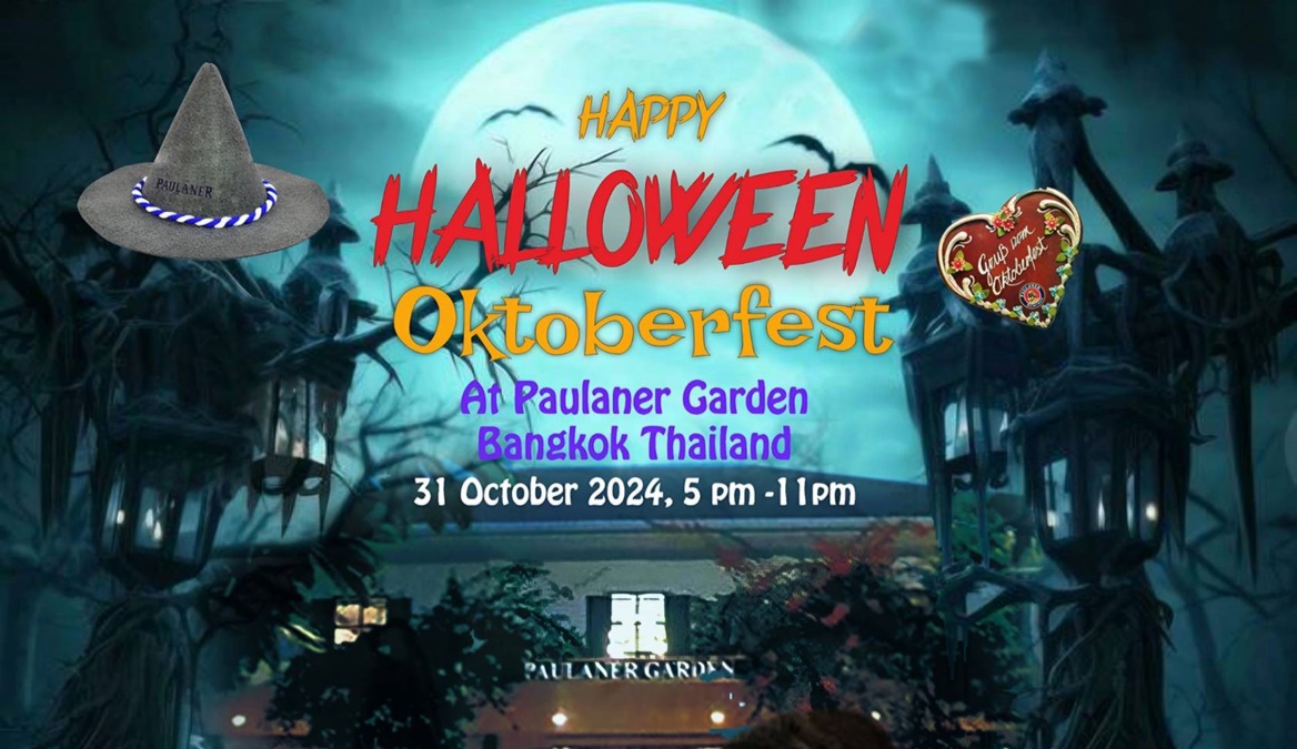 Happy halloween Oktoberfest 2024 Holloween Paulaner Garden