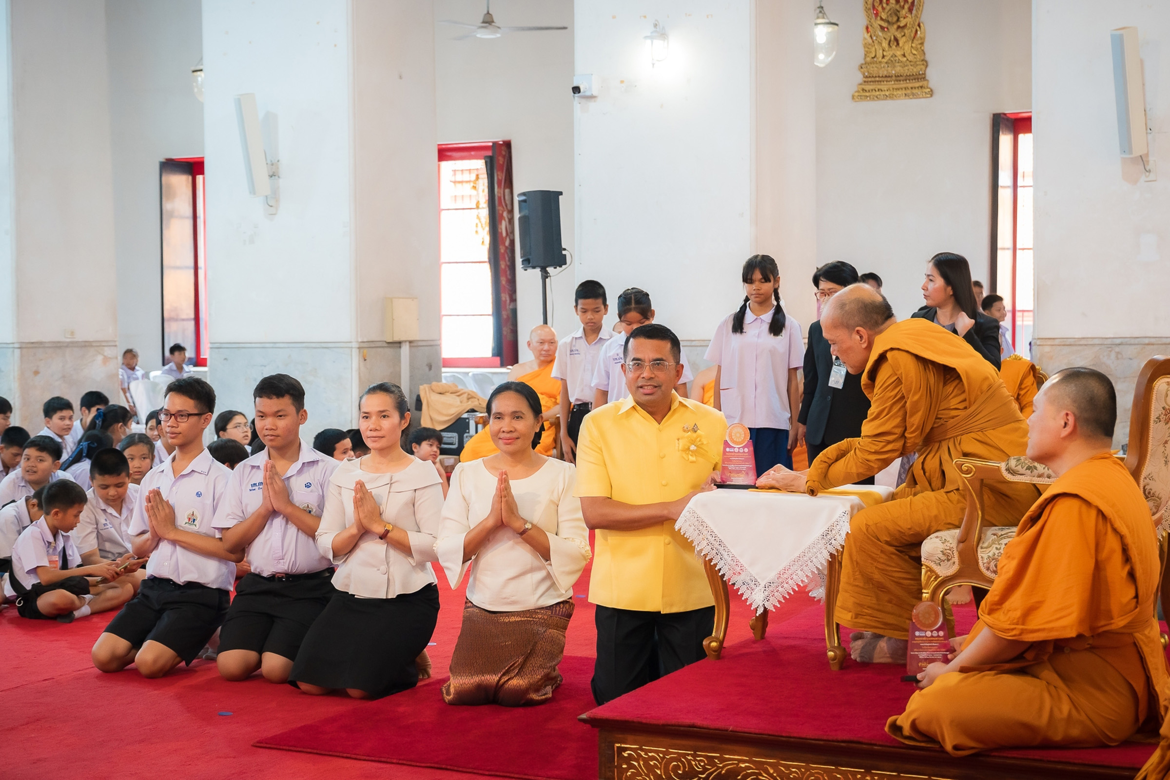 บทธัมมจักกัปปวัตตนสูตร วัดมหาธาตุยุวราชรังสฤษฎิ์ เยาวชนไทยรวมใจทำความดี แข่งขันตอบปัญหาศีลธรรม