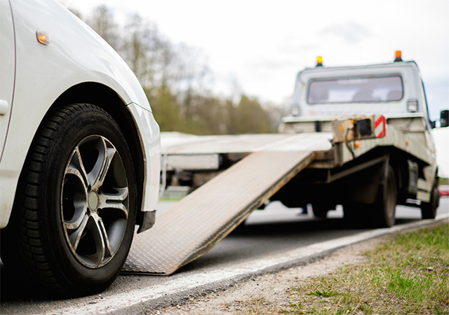 ยางแตก รถยก รถลาก