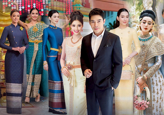 ชุดไทย ชุดไทยพระราชนิยม สมเด็จพระนางเจ้าสิริกิติ์ พระบรมราชินีนาถ พระบรมราชชนนีพันปีหลวง