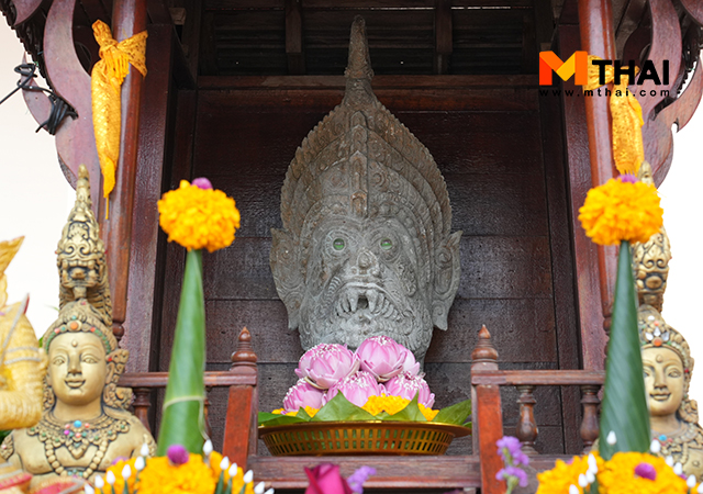 วัดทรงกุศล วัดที่มี พญานาค ในอยุธยา เศียร ปู่ อนันตนาค ราช วัดทรงกุศล อยุธยา