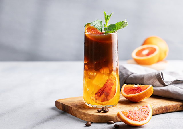 กาแฟส้ม กาแฟเย็น ชงกาแฟให้อร่อย สูตรกาแฟ สูตรชงกาแฟ สูตรชงกาแฟสด อเมริกาโนส้ม