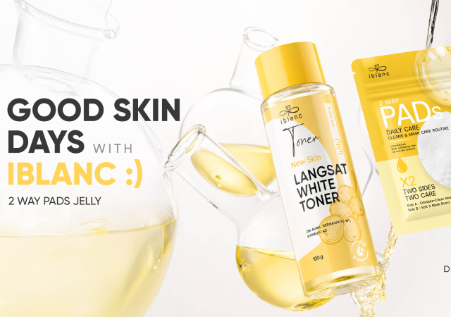 Iblanc 2 Way Pads Iblanc Langsat White Toner โทนเนอร์ ไอบลองก์