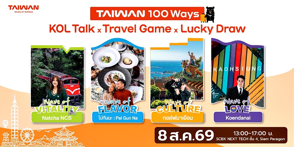 Taiwan การท่องเที่ยวไต้หวัน สยามพารากอน