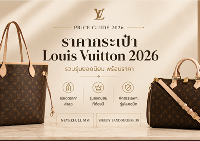 กระเป๋าหลุยส์ วิตตอง ซื้อกระเป๋า Louis Vuitton ของแท้ได้ที่ไหน ราคากระเป๋าหลุยส์ วิตตอง 2026