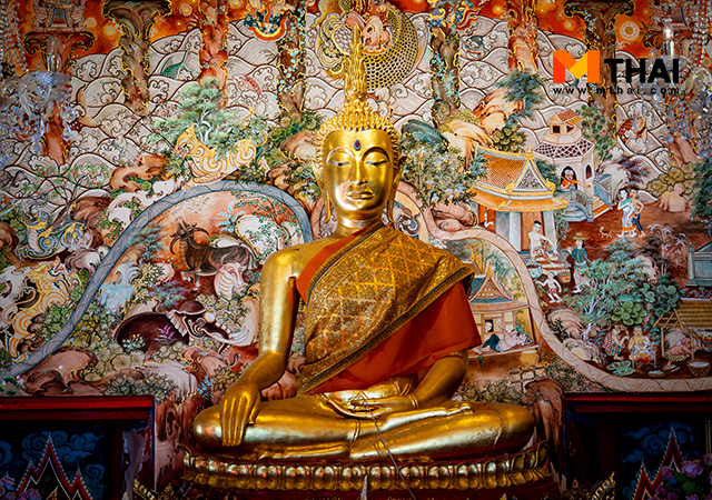 ขอพรปลดหนี้ จิตรกรรมฝาผนัง โดเรม่อน วัดสำปะซิว หลวงพ่อสางบัญชี