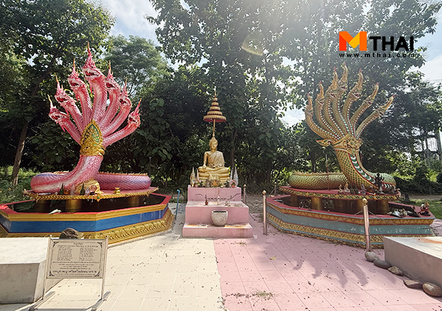 พญานาค รอยพระพุทธบาท รอยพระพุทธบาทกลางน้ำ รอยพระพุทธบาทเวินปลา วัดพระพุทธบาทเวินปลา