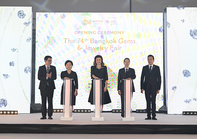 Bangkok Gems and Jewelry Fair กระทรวงพาณิชย์ งานแสดงสินค้าอัญมณีและเครื่องประดับ ครั้งที่ 74 บางกอกเจมส์ ศูนย์การประชุมแห่งชาติสิริกิติ์