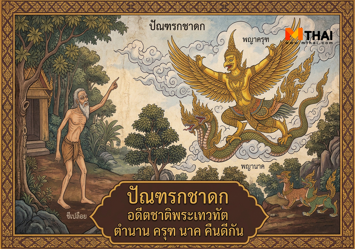 ครุฑ นาค คืนดี ปัณฑรกชาดก พญาครุฑ พระสารีบุตร พระเทวทัต